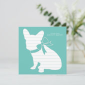 Franse Bulldog Frenchie Dog Puppy Frenchy Bedankkaart (Staand voorkant)