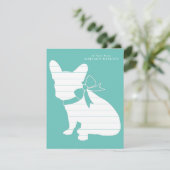 Franse Bulldog Frenchie Dog Puppy Frenchy Bedankkaart (Staand voorkant)