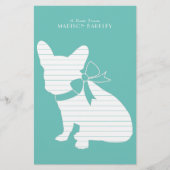 Franse Bulldog Frenchie Dog Puppy Frenchy Briefpapier (Voorkant)