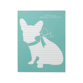 Franse Bulldog Frenchie Dog Puppy Frenchy Notitieblok (Linkerzijde)