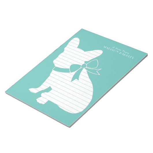 Franse Bulldog Frenchie Dog Puppy Frenchy Notitieblok (Schuin)