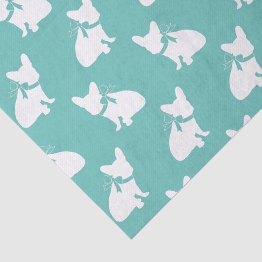 Franse Bulldog Frenchie Dog Puppy Frenchy Tissuepapier (Detail)