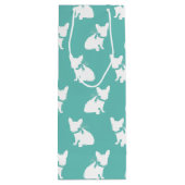 Franse Bulldog Frenchie Dog Puppy Frenchy Wijn Cadeautas (Achterkant)