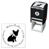 Franse Bulldog Frenchie Dog Puppy Frenchy Zelfinktende Stempel (In situ)