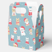 Franse Bulldog Frenchie Kerstpatroon Bedankdoosjes (Geopend)