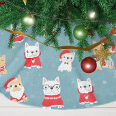 Franse Bulldog Frenchie Kerstpatroon Kerstboom Rok