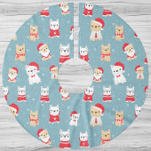 Franse Bulldog Frenchie Kerstpatroon Kerstboom Rok