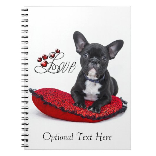Franse Bulldog - Frenchie - Liefde Notitieboek (Voorkant)