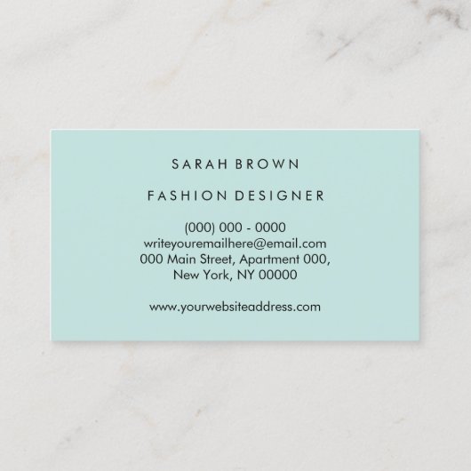 Franse Bulldog Frenchie Logo Visitekaartje (Achterkant)