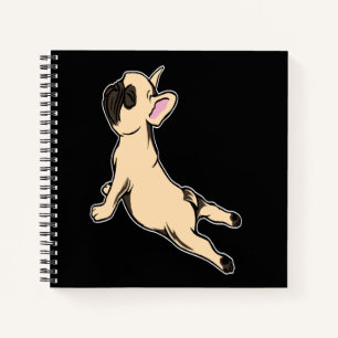 Franse Bulldog Frenchie Lovely Yoga Cute Dog Gift Notitieboek