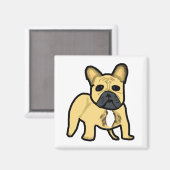 Franse Bulldog Frenchie Magneet (Voorkant / Achterkant)
