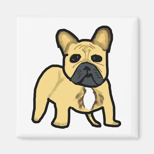Franse Bulldog Frenchie Magneet (Voorkant)