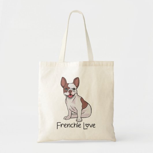 Franse Bulldog Frenchie Mama Hondenliefhebber Papa Tote Bag (Voorkant)