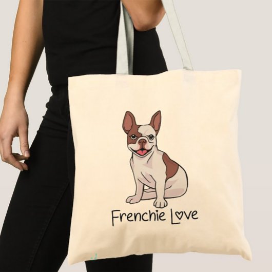 Franse Bulldog Frenchie Mama Hondenliefhebber Papa Tote Bag