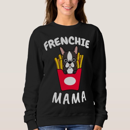 Franse Bulldog Frenchie mamma Moeder Mam Dog Trui (Voorkant)