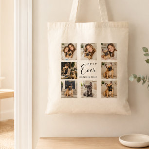 Franse Bulldog Frenchie Moeder foto collage Tote Bag