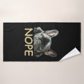 Franse Bulldog | Frenchie Nope Gifts Badhanddoek (Badhanddoek)