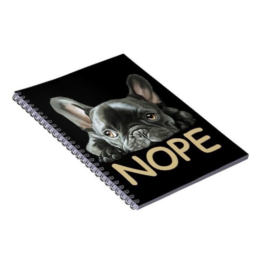 Franse Bulldog | Frenchie Nope Gifts Notitieboek (Rechterzijde)