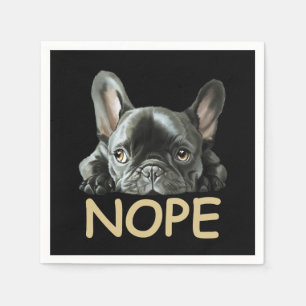 Franse Bulldog   Frenchie Nope Gifts Servet
