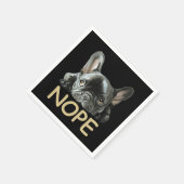 Franse Bulldog | Frenchie Nope Gifts Servet (Hoek)