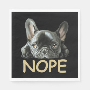 Franse Bulldog   Frenchie Nope Gifts Servet