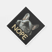 Franse Bulldog | Frenchie Nope Gifts Servet (Hoek)