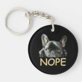 Franse Bulldog | Frenchie Nope Gifts Sleutelhanger (Voorkant)