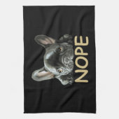 Franse Bulldog | Frenchie Nope Gifts Theedoek (Verticaal)