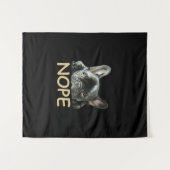 Franse Bulldog | Frenchie Nope Gifts Wandkleed (Voorkant (horizontaal))