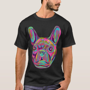 Franse Bulldog Frenchie of Bouledogue Francais Kop T-shirt