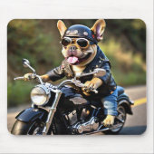 Franse Bulldog "Frenchie" op de Muismat van motorf (Voorkant)