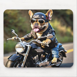Franse Bulldog "Frenchie" op de Muismat van motorf