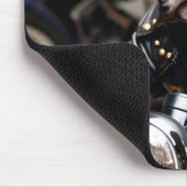 Franse Bulldog "Frenchie" op de Muismat van motorf (Hoek)