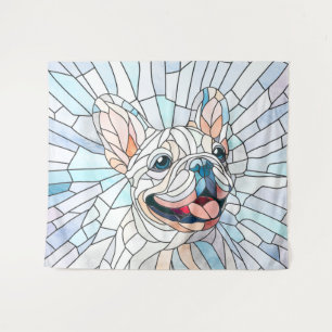 Franse Bulldog - Frenchie - pastelmozaïek Wandkleed