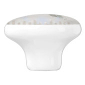 Franse Bulldog - Frenchie pearl silhouette Keramische Knop (Zijkant)