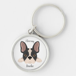 Franse bulldog. Frenchie Sleutelhanger