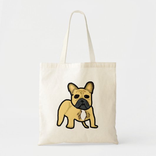 Franse Bulldog Frenchie Tote Bag (Voorkant)