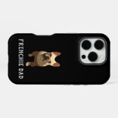 Franse Bulldog, Frenchie Vader iPhone Hoesje (Achterkant horizontaal)