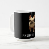 Franse Bulldog, Frenchie Vader Koffiemok (Voorkant links)