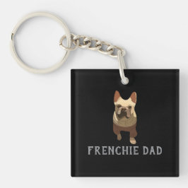 Franse Bulldog, Frenchie Vader Sleutelhanger