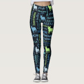 Franse Bulldog - Frienchie Word Art Leggings (Voorkant)