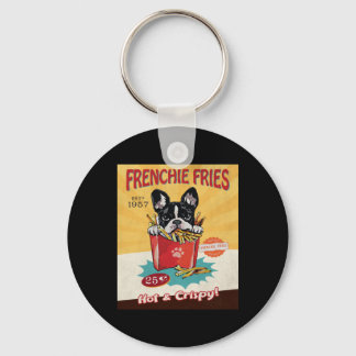 Franse Bulldog Fries Sleutelhanger
