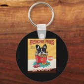 Franse Bulldog Fries Sleutelhanger (Voorkant)