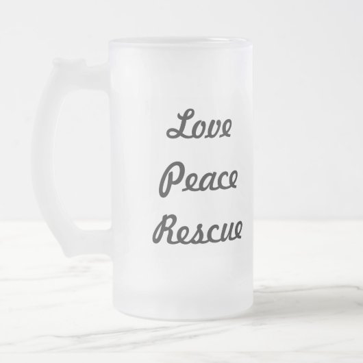 Franse Bulldog Frosted Mok (Links)