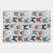 Franse Bulldog Fun Dog Theedoek (Horizontaal)