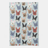 Franse Bulldog Fun Dog Theedoek (Verticaal)