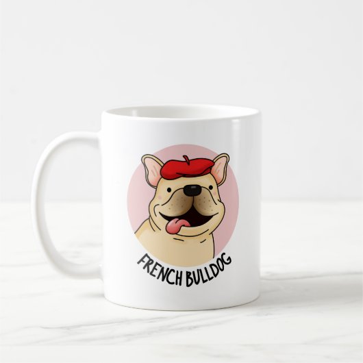 Franse Bulldog Funny Dog Pun Koffiemok (Links)