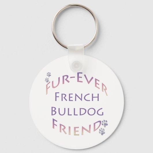 Franse Bulldog Furever Sleutelhanger (Voorkant)
