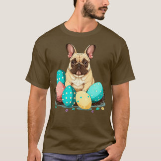 Franse Bulldog gelukkig paasdag 1 T-shirt
