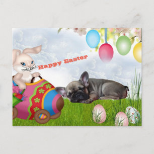 Franse Bulldog Gelukkig Pasen Franse Bulldog Briefkaart